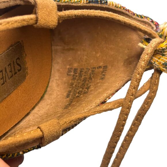 Steve Madden Floral Lace-Up Walkie Flats | Vintage Tapestry Ballet Shoes - Picture 11 of 12